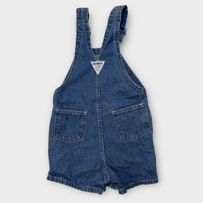 90s Kids Toddler Vintage Oshkosh B’Gosh Vestbak Denim Shortall Made in USA 3T