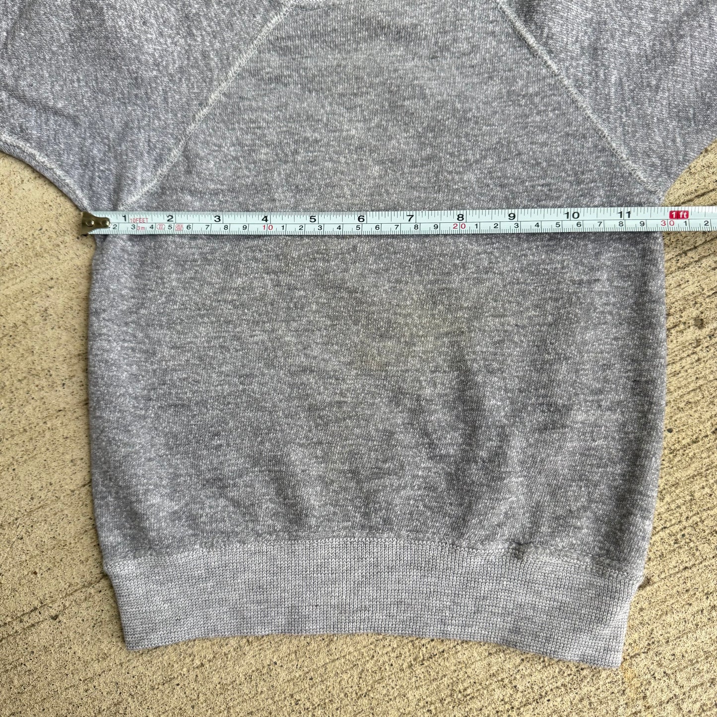 80s Kids Toddler Vintage Short Sleeve Pullover Gray Plain Crew Sweatshirt 2Y 3Y 4Y