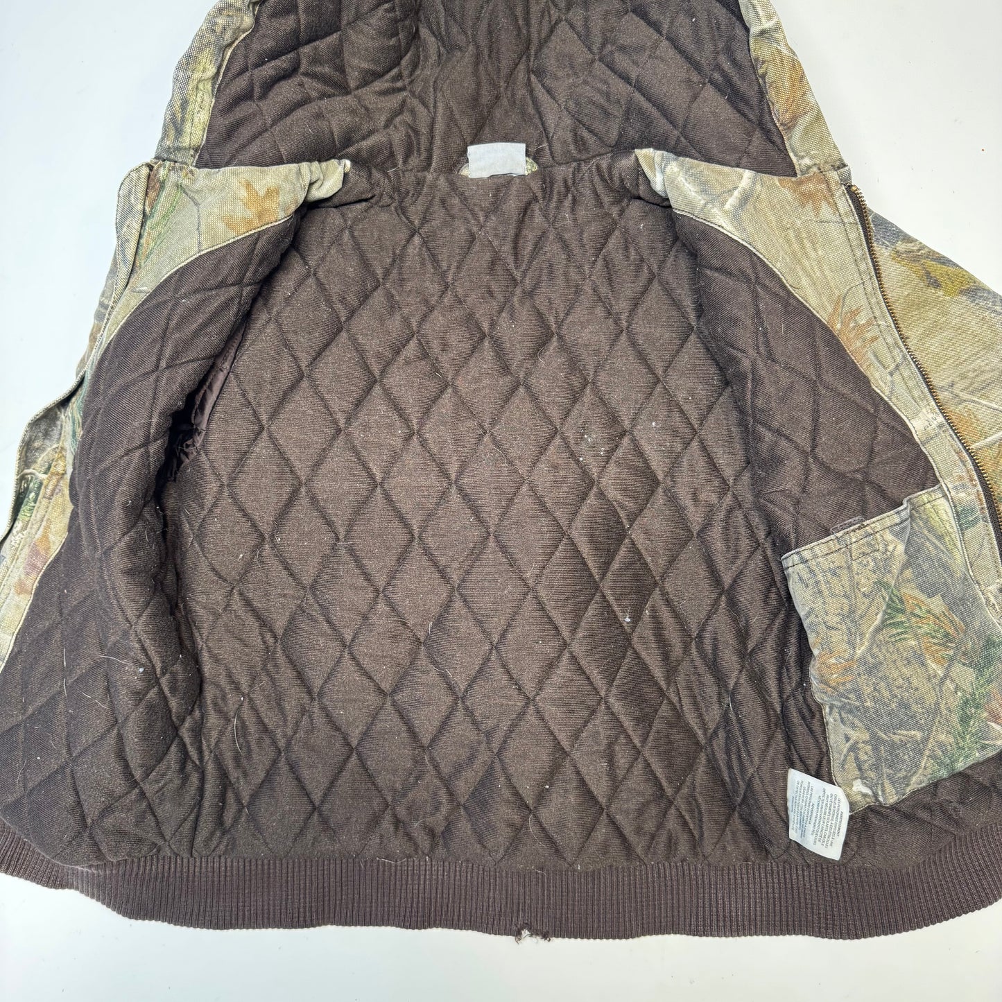 2000s Kids Youth Vintage Carhartt Camo Real Tree Hooded Active Lined Heavy Jacket / S/ 7y 8y