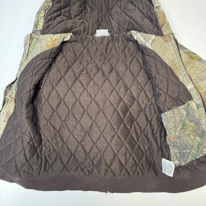 2000s Kids Youth Vintage Carhartt Camo Real Tree Hooded Active Lined Heavy Jacket / S/ 7y 8y
