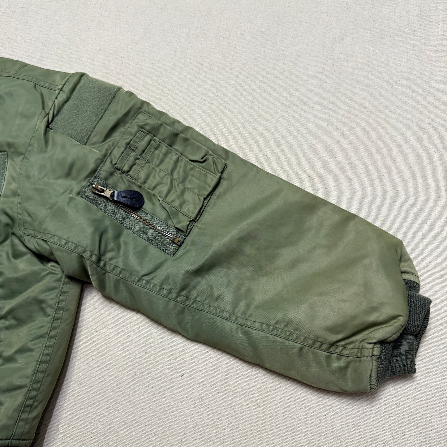 90s 2000' Kids Vintage Fox Outdoor Products Kahki Orange Reversible MA-1 Jacket / 7y 8y 9y