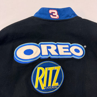 Kids Youth Oreo Ritz NASCAR Racing Snap Jacket Dale Earnhardt Jr  11Y 12Y 13Y