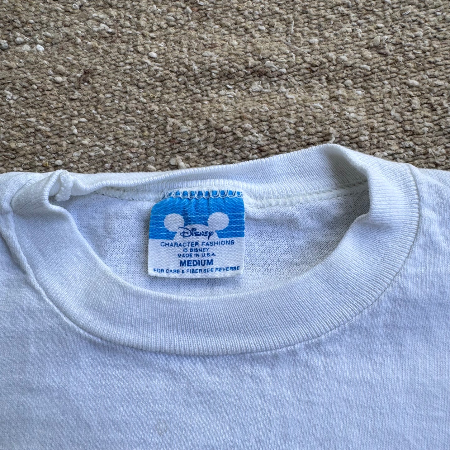 90s Kids Disney’s Minnie Mouse Print Single Stitch White 100% T-Shirt M 2Y 3Y 4Y Baby Tee Teen