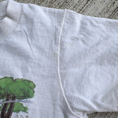 90s Kids Toddler Baby Tee Vintage Disney’s Pooh Airlines  Short Sleeve 100% Cotton T-Shirt Single Stitch Small 6Y 7Y 8Y Made in USA