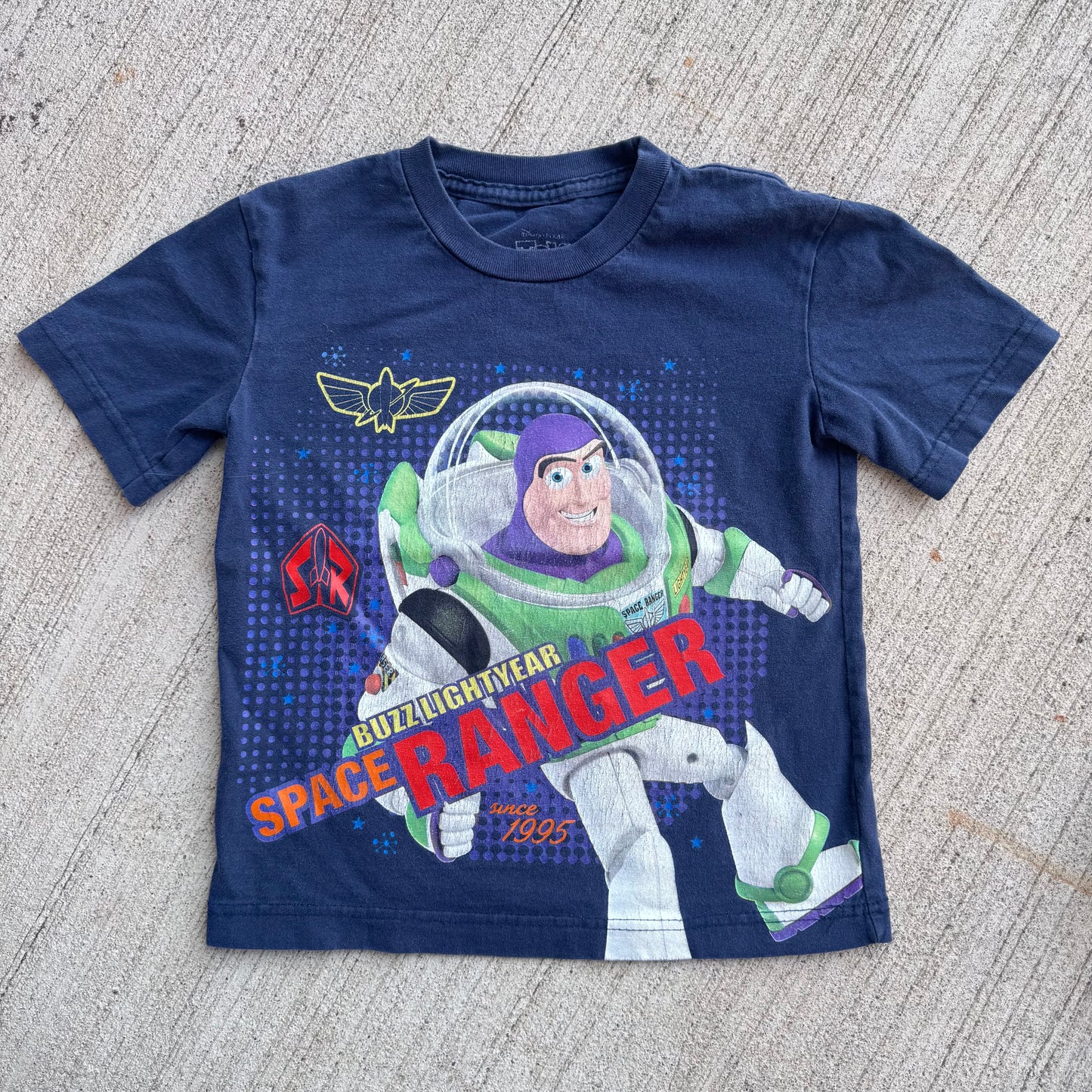 Kids Toddler Buzz Lightyear Navy Short Sleeve T-Shirt 7 Y