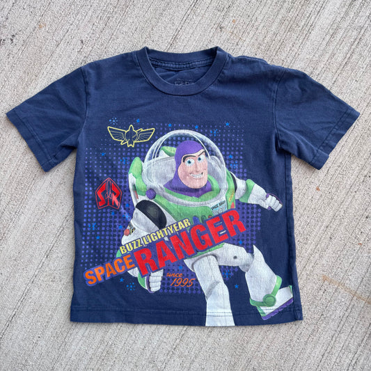 Kids Toddler Buzz Lightyear Navy Short Sleeve T-Shirt 7 Y