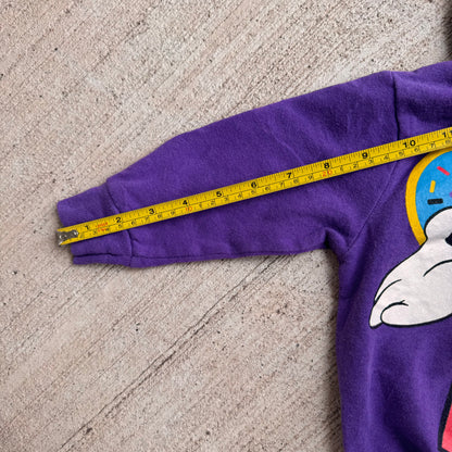 Baby Vintage Disney Mickey Mouse Purple Sweatshirt With Hood 12m 1Y 2Y