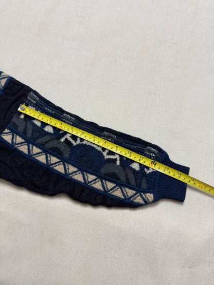 90s Kids Youth Vintage Coogi Style 100% Pure Wool Sweater / Made in USA / 7y 8y 9y