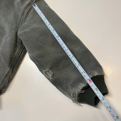 2006 Kids Toddler Vintage Active Dark Green Hooded Carhartt Jacket XS 4Y 5Y