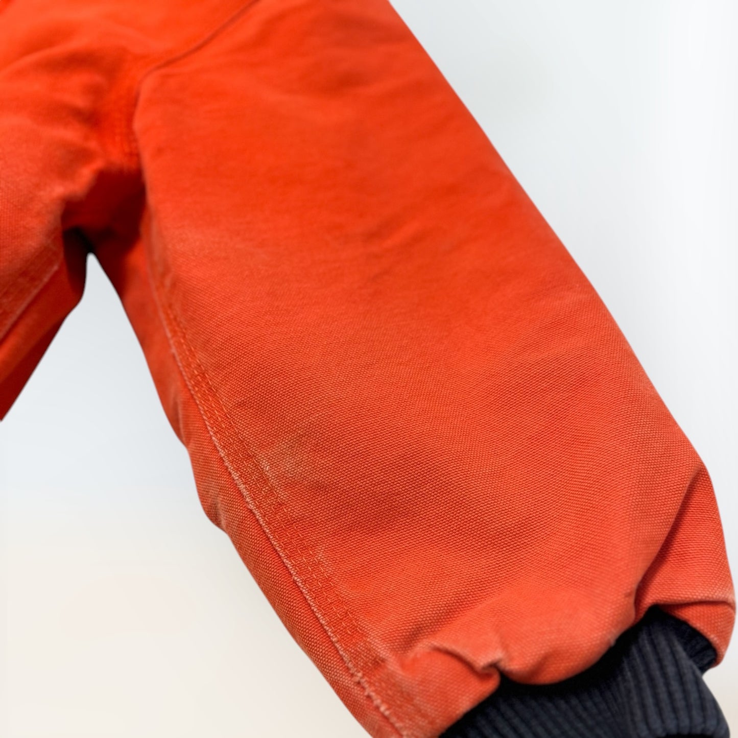 Kids Vintage Rare Color Carhartt Active Orange Safety Zip Lined Heavy Jacket S 7Y 8Y