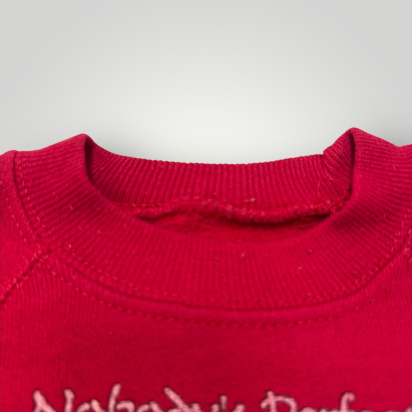 90s Baby Vintage Nobody’s Perfect Red Crew Sweatshirt 18m 24m