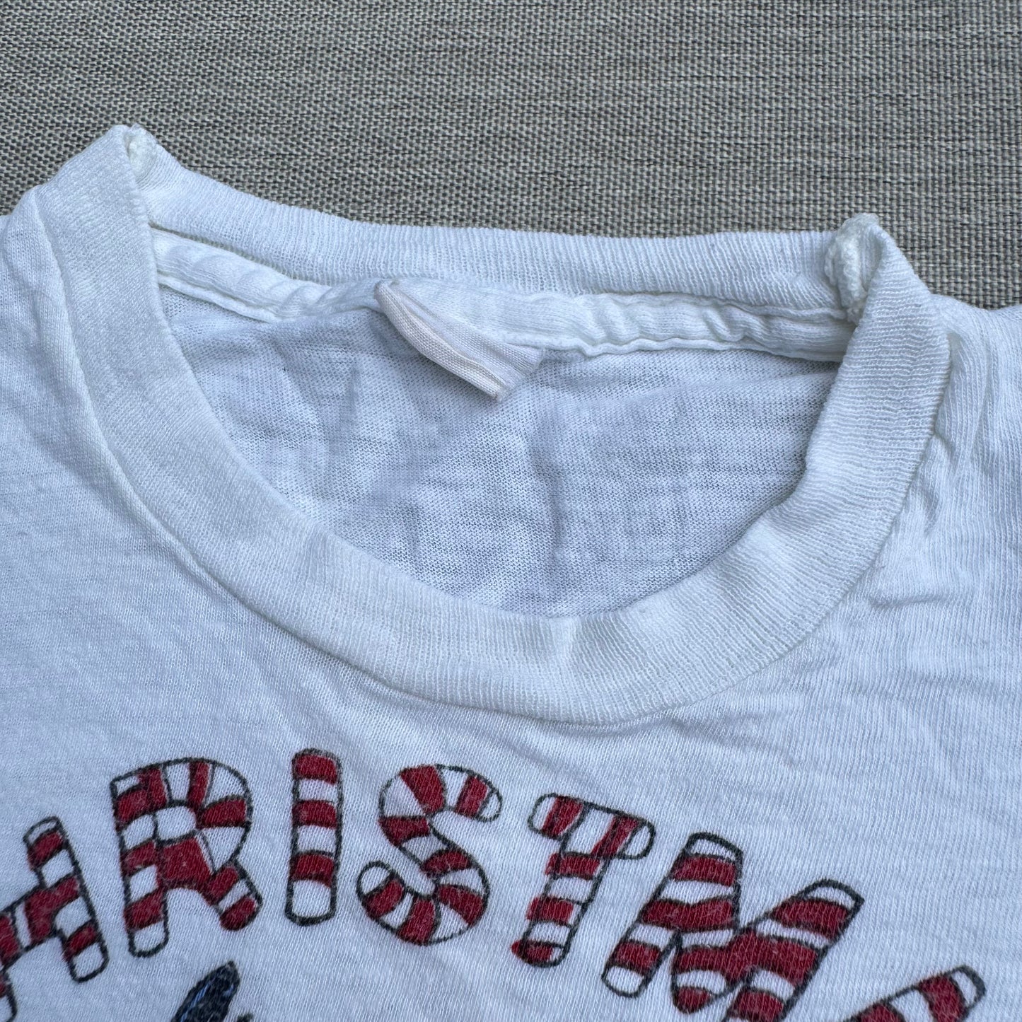 60s Kids Baby Vintage Christmas Santa Claus Michigan White Short Sleeve T-Shirt 12m 24m