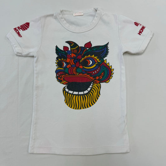 80s Vintage Kids Hong Kong Souvenir T-shirt XS