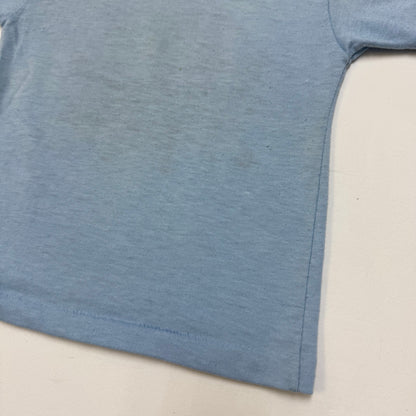 70s Kids Toddler Vintage DC Comics Superman Light Blue Short Sleeve Single Stitch Sears T-Shirt 4/5Y