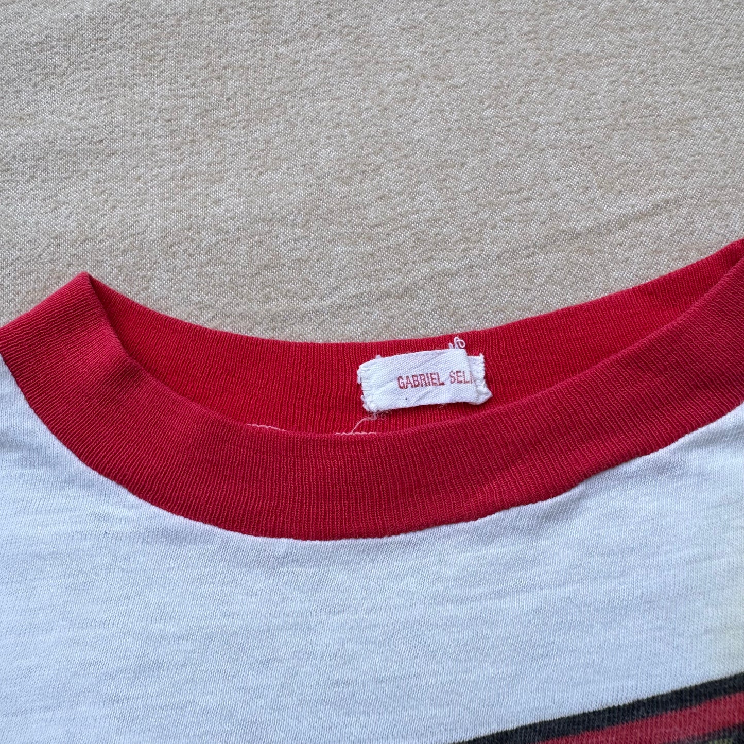 60s Kids Vintage Rare Superman Big Logo White Short Sleeve T-Shirt 4Y 5Y 6Y