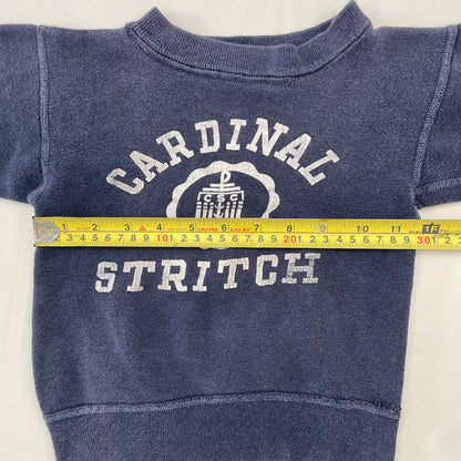 60s Kids Toddler Baby Vintage Champion Runners Tag Cardinal Stritch University Sweatshirt / 2-4y