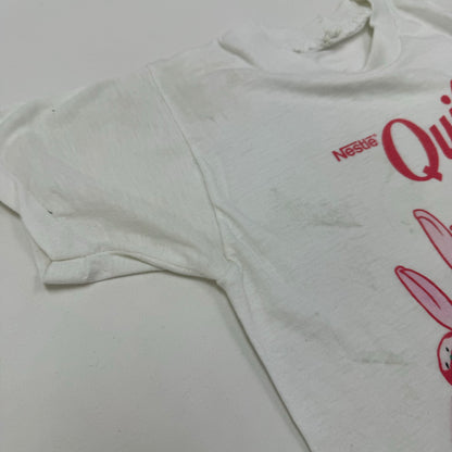 Kids Vintage Nestle Quick Bunny T-Shirt `It’ll tickle you pink’ 10-12