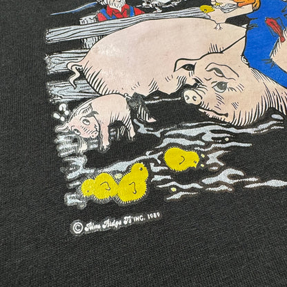 80s Kids Toddler Vintage Finny Graphic Print Screen Stars Best Black Single Stitch Short Sleeve T-Shirt 2T 3T 4Y Made in USA