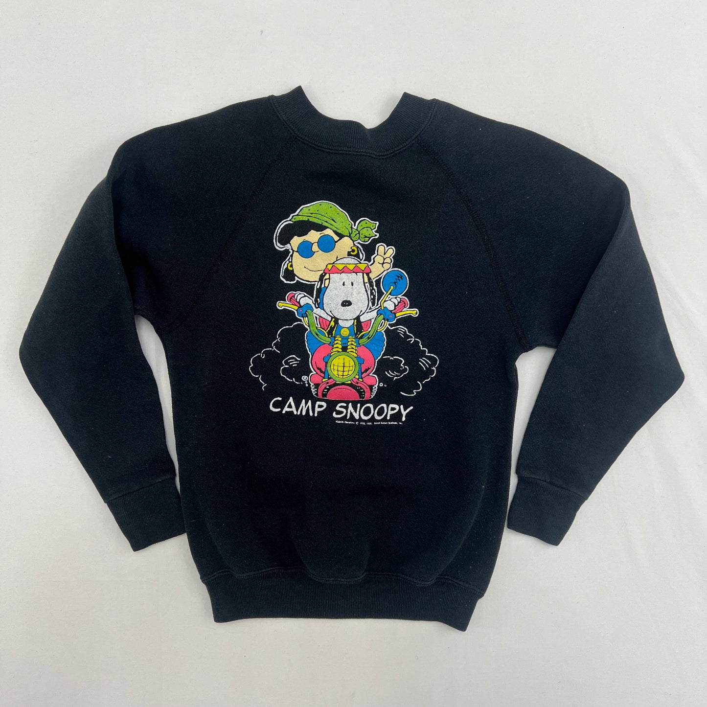 Kids Snoopy Black Sweat Hippie Peace S(8)