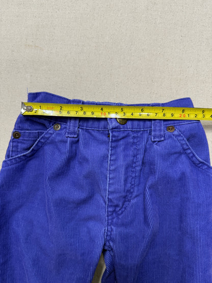 80s Kids Toddler Vintage Oshkosh Bgosh Purple Corduroy Straight Leg Lightweight Pants / 2T 3T / Made in USA