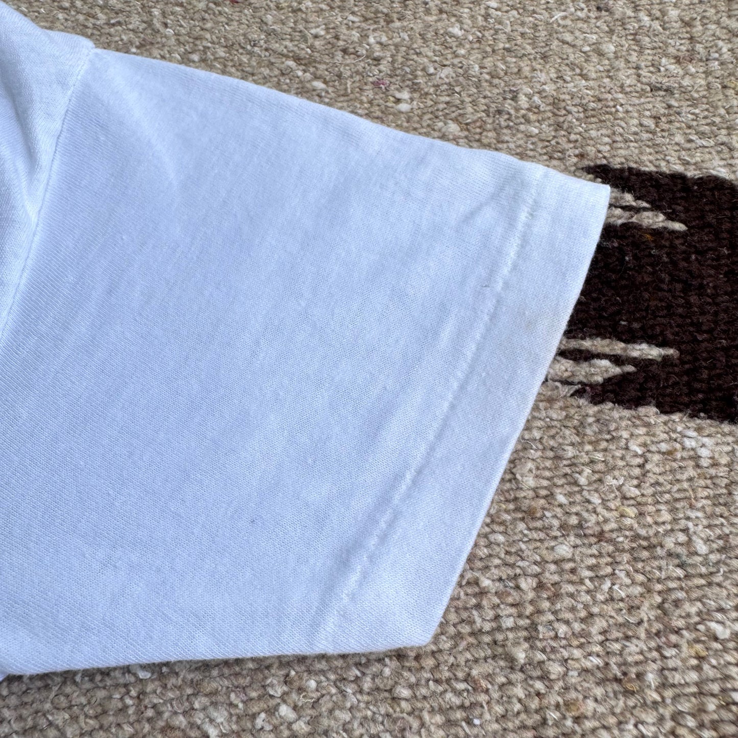 80s 90s Kids Mickey Cowboy Omak Single Stitch White T-Shirt M 10-12T Baby Tee Made In USA