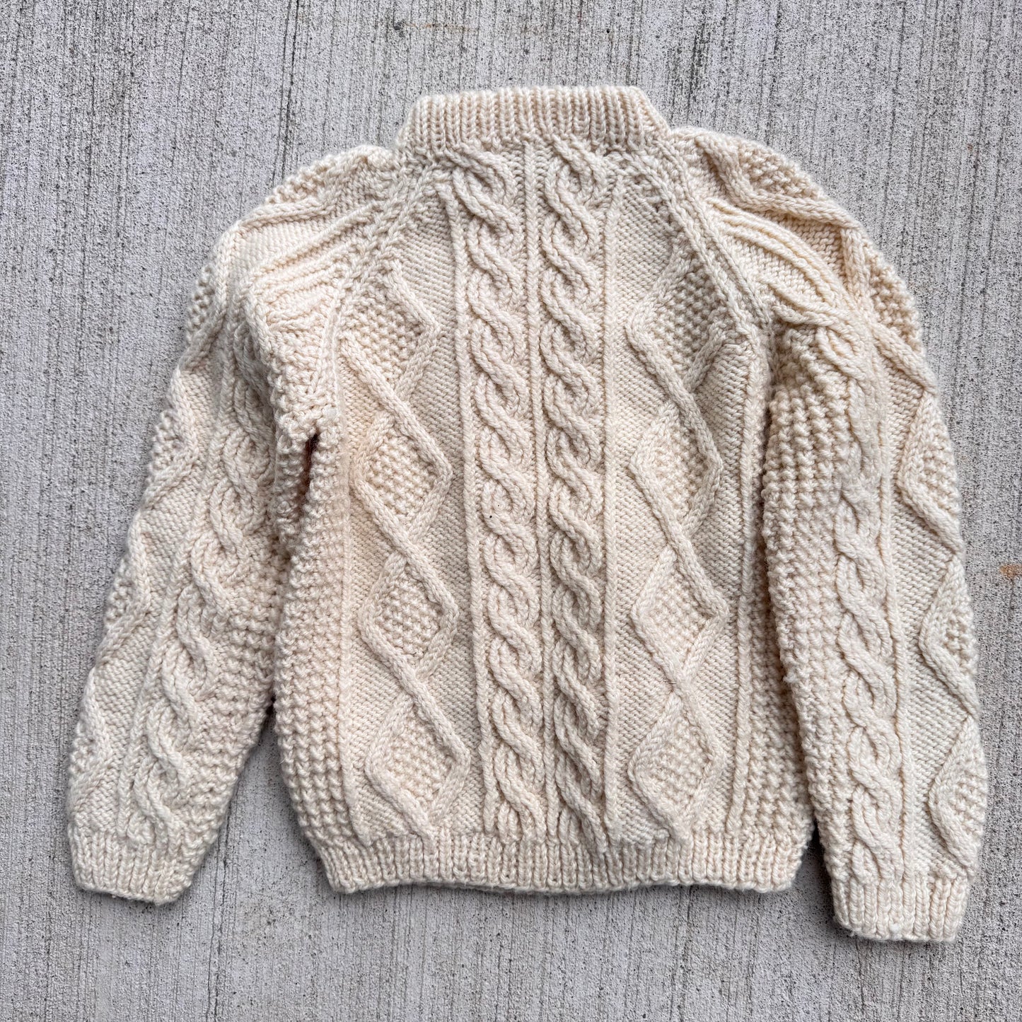 Toddler Kids Vintage The Scotch House 100% Cream Wool Pullover Sweater 4Y 5Y