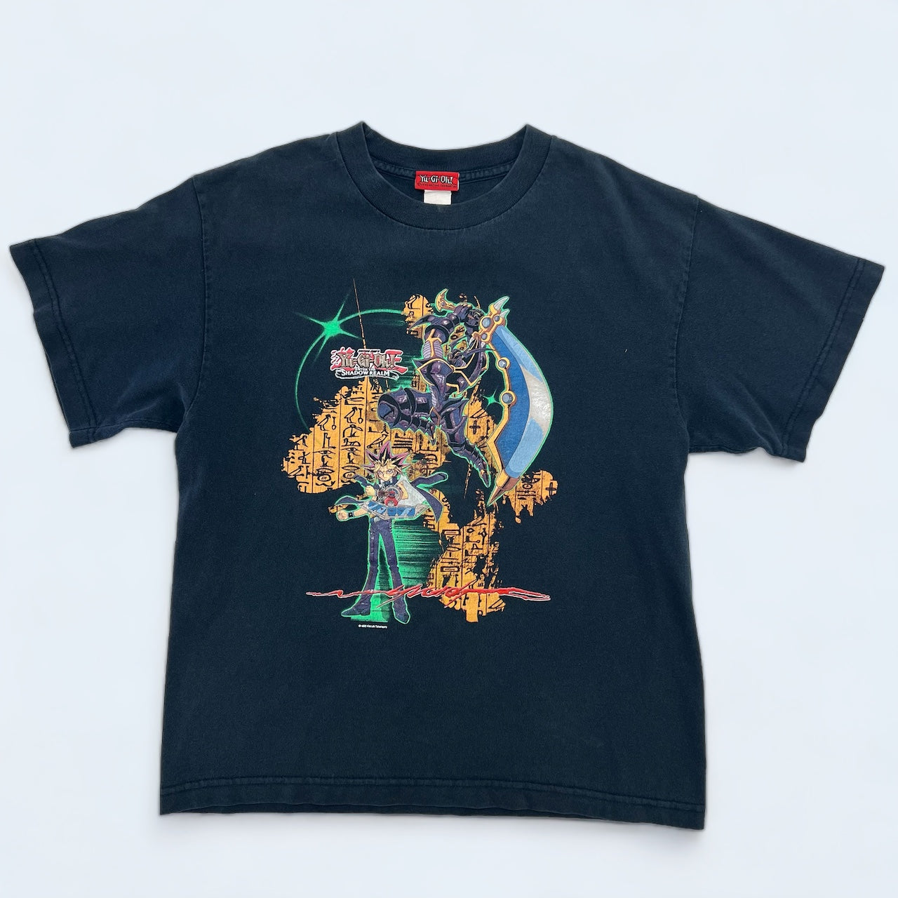 90s Kids Vintage Yu-Gi-Oh! Enter the Shadow Realm Black T-shirt L