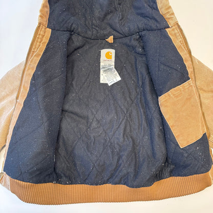 2006 Kids Vintage Carhartt Brown Hooded Active Lined Thick Hooded Jacket /M/ 8Y