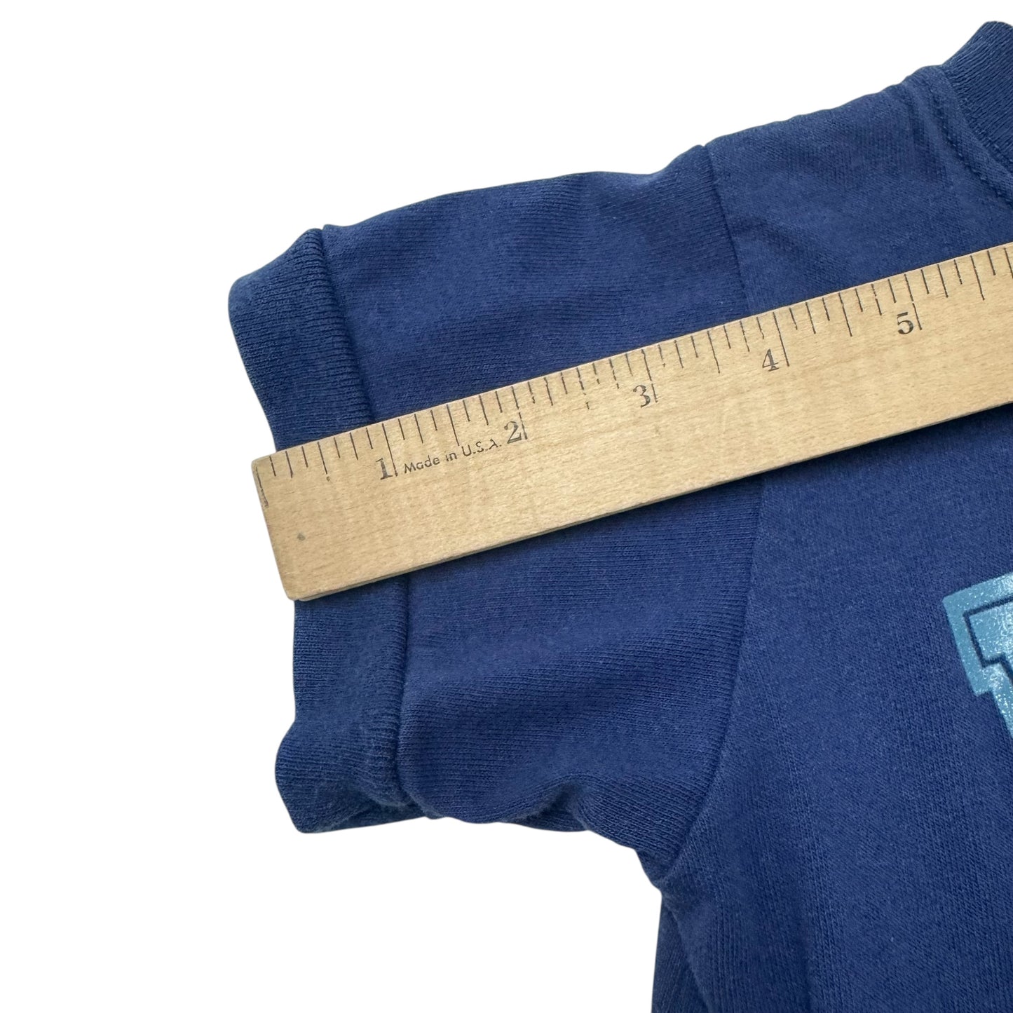 90s Kids Toddler Vintage Nike 100% Cotton Blue Short Sleeve Born 2 Play Onesie Romper 24m