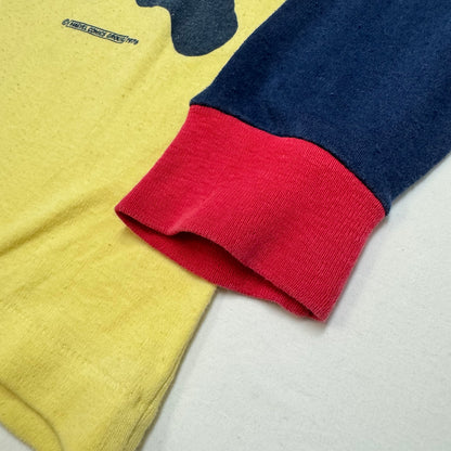 70s Kids Vintage The Amazing Spider-Man 3 Colour Long Sleeve  Yellow Red Navy Shirt 10Y 11Y 12Y