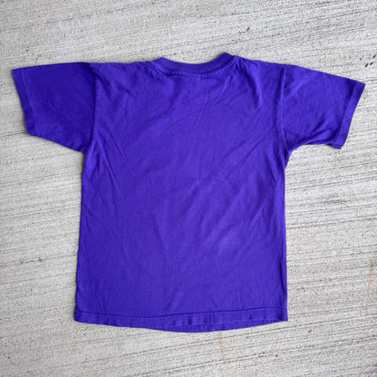 90s Kids Vintage Disney’s Pocahontas Purple Single Stitch 100% Cotton Short Sleeve T-Shirt Made In USA L 8Y 9Y 10Y