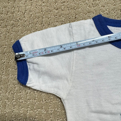 80s Kids Toddler Baby Vintage T-Shirt “Grandma & Grandad went to Malta and all they got me was this lousy T-Shirt” White Short Sleeve T-Shirt 1-2T