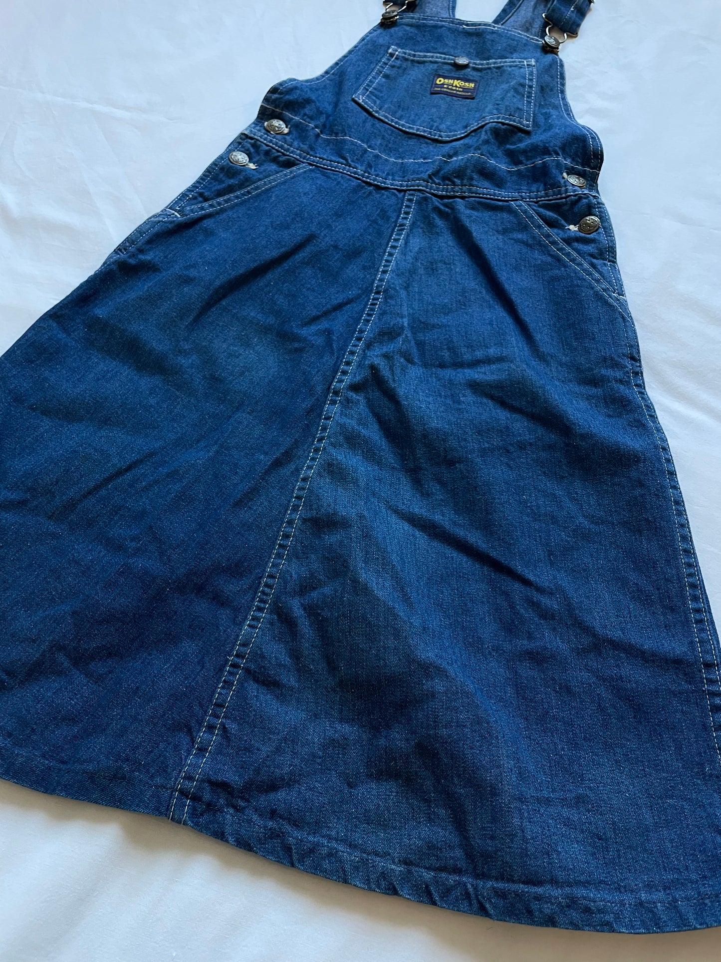 70s/80s Youth Vintage Oshkosh Denim Dress Size 12