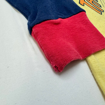 70s Kids Vintage The Amazing Spider-Man 3 Colour Long Sleeve  Yellow Red Navy Shirt 10Y 11Y 12Y