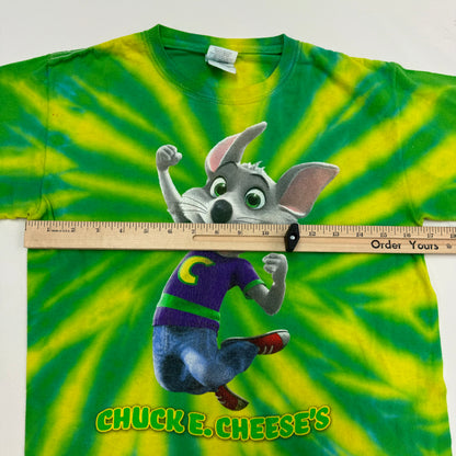 Y2K Vintage Kids Chuck E. Chess’s Tie Dye T-shirt Size L 10-12Y