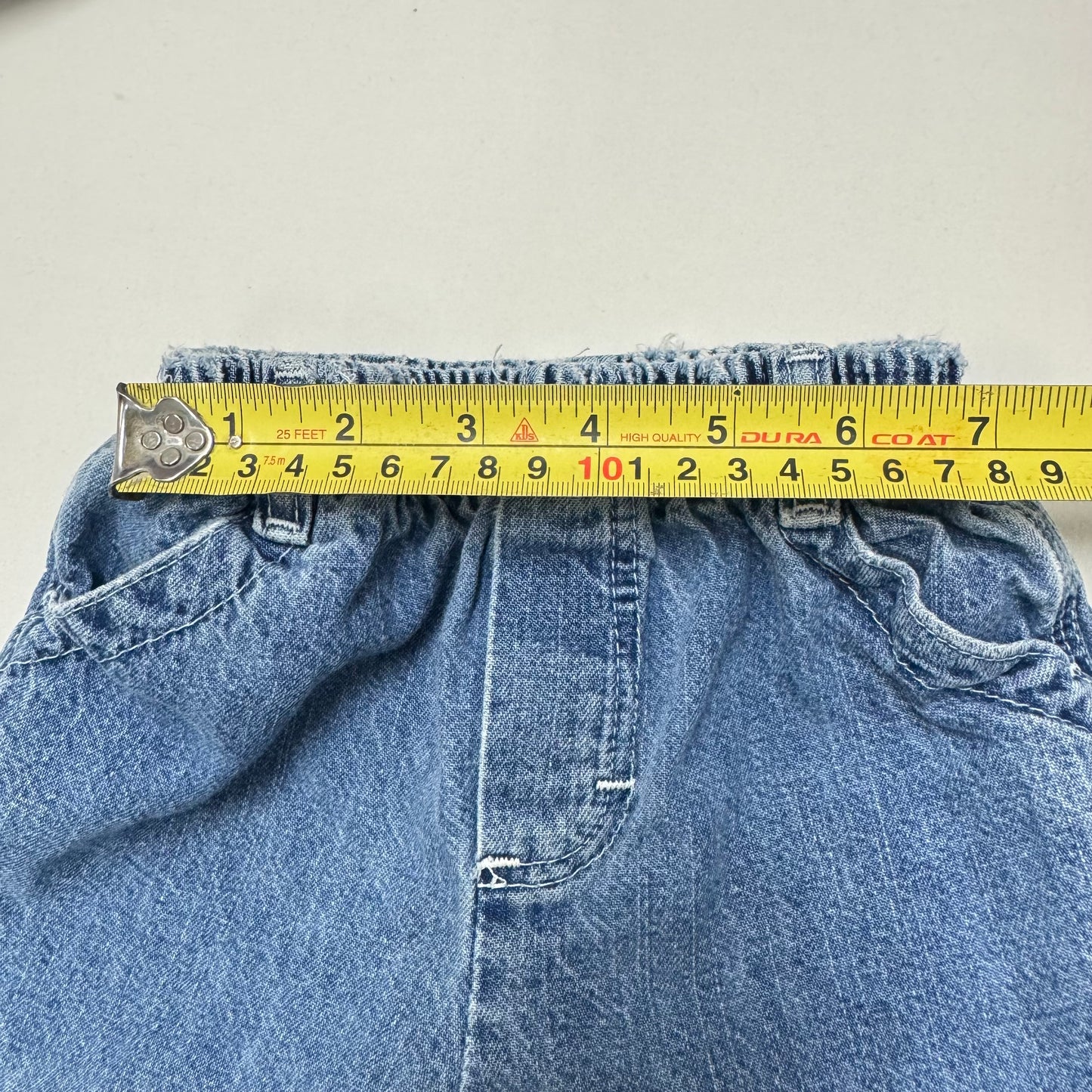 90s Kids Toddler Infant Vintage Baby B’Gosh Oshkosh Elastic Waistband Denim Pant //6m9m/