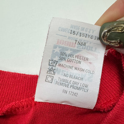 90s Kids Baby Infant Vintage NBA Chicago Bulls Red Single Stitch Short Sleeve 50/50 T-Shirt 18 m Made in USA