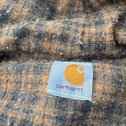 Kids Vintage Denim Carhartt Active Lined Flannel Zip Jacket With Hood 8Y 9Y 10Y