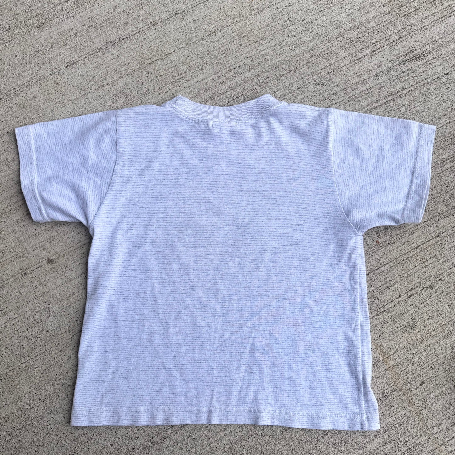 Kids Vintage Frogs Jumping Gray 50/50 T-Shirt L 6Y 7Y 8Y Baby Tee Made in USA