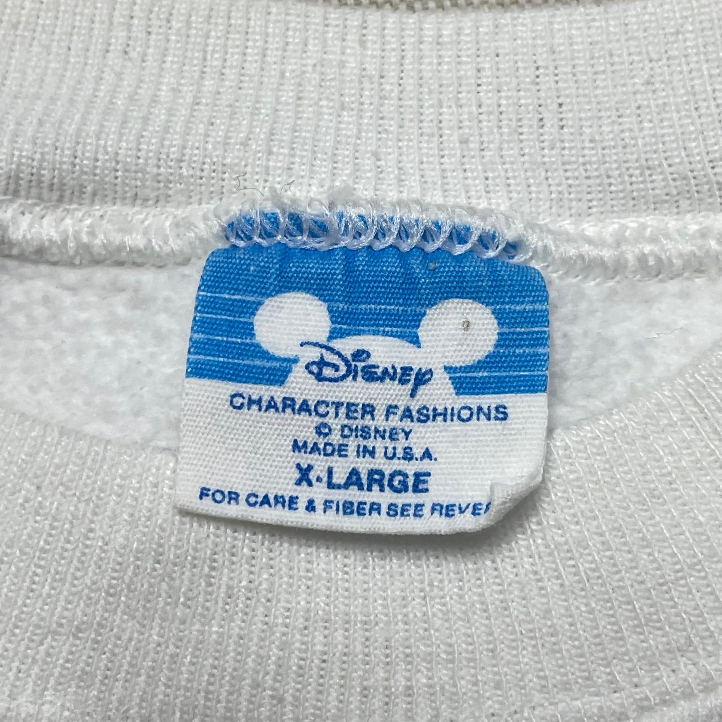 80s Kids Youth Vintage Disney Mickey Mouse Walt Disney World Epcot Center Flags Raglansleeve Sweatshirt / 10y 11y 12y 13y / Women's XS