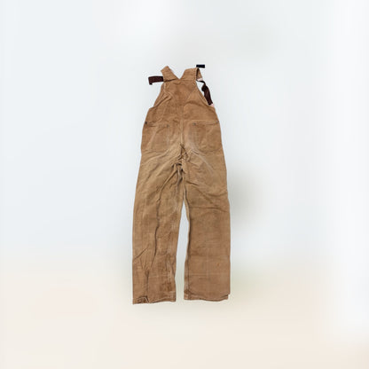 Kids Teen Vintage Carhartt Light Faded Brown Overall 11Y 12Y 13Y As Is *