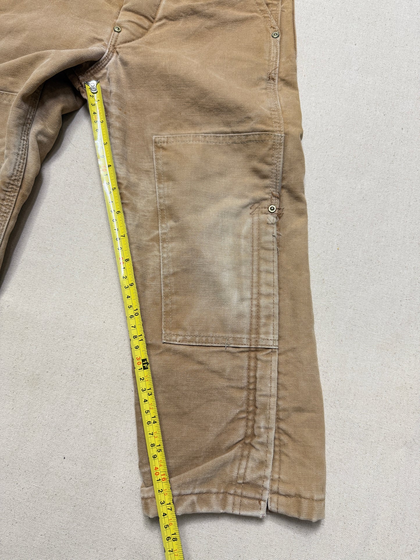 90s 2000 Kids Toddler Vintage Carhartt Duck Canvas Bib Lined Overall / 5y 6y