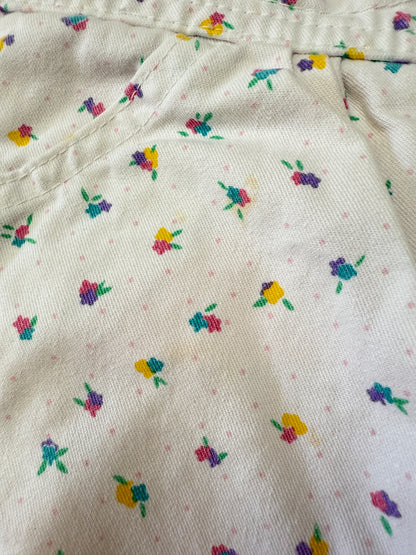 90s Kids Infant Baby Vintage Oshkosh Bgosh Floral AOP Longsleeve Shirt and Overall 2pc Set / 0m 3m / Made in USA