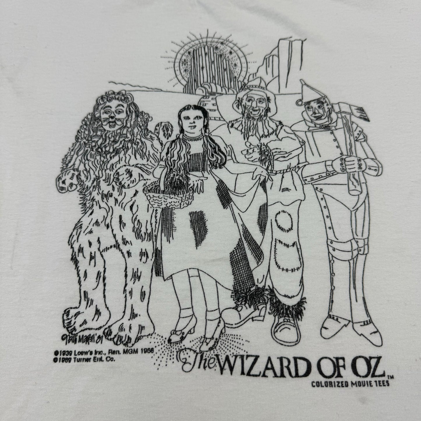 80s Vintage Kids The Wizard of OZ T-shirt 14/16Y