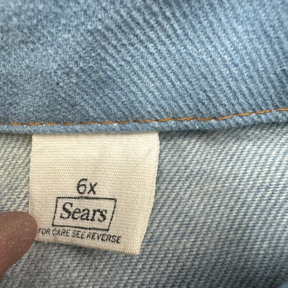 70s Vintage Kids Sears Multicoloured Jean Jacket