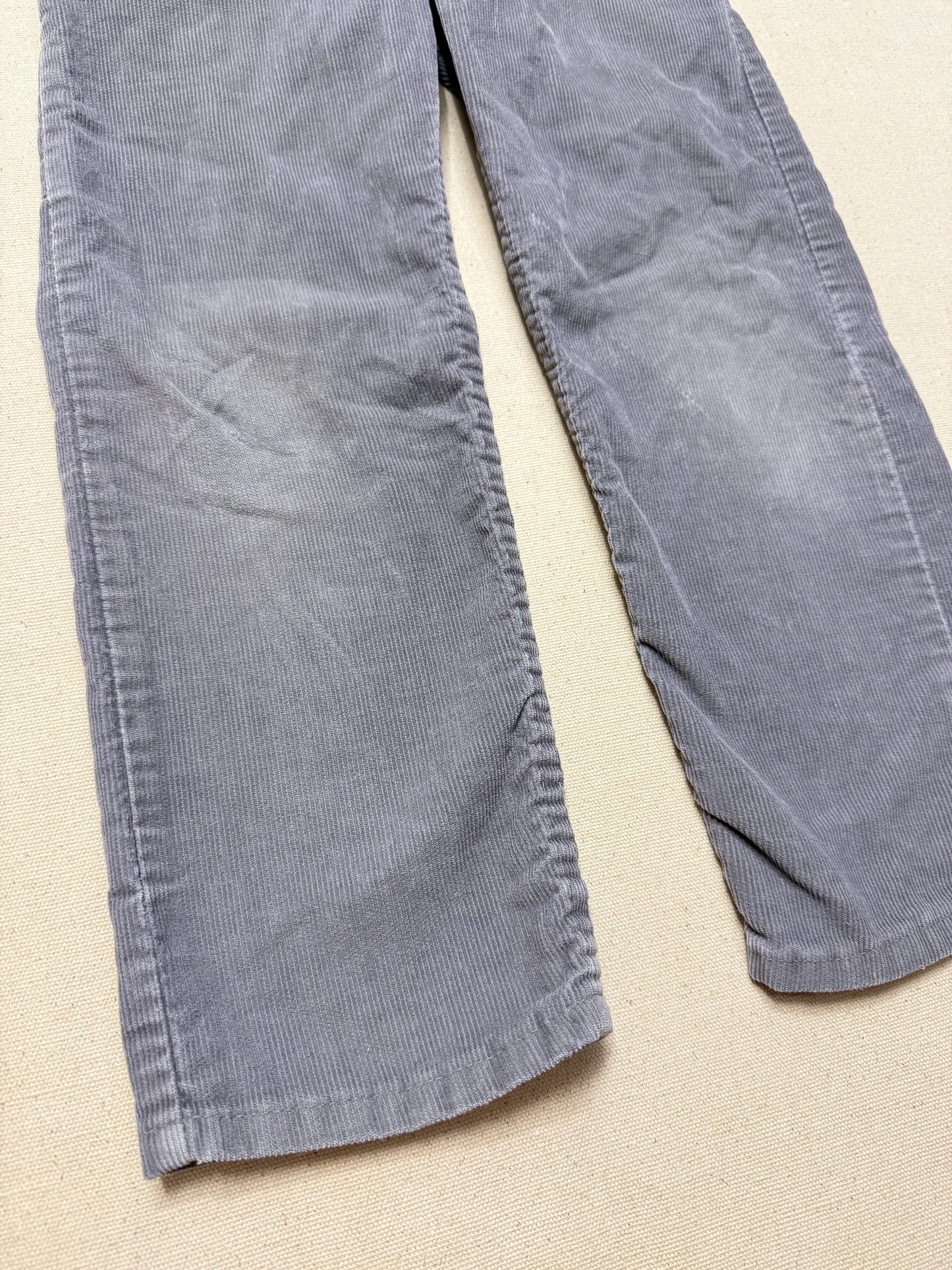 80s Kids Toddler Vintage Oshkosh Bgosh Gray Corduroy Pants / 4T 5T / Made in USA