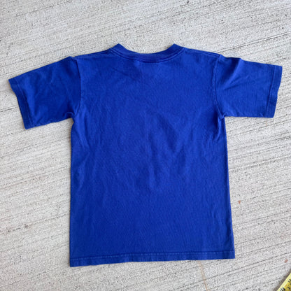 Early 2000s Kids Toddler Vintage Disney’s Captain Hook Adventures Blue 100% Cotton Short Sleeve T-Shirt Made In USA XS 3Y 4Y 5Y