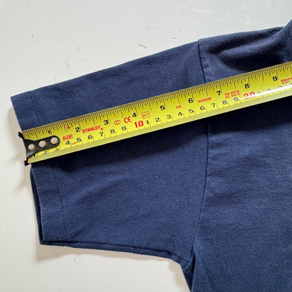 90s Kids Teens Vintage Eagle USA  Yankees Jamieson Road Volunteer Fire Co. Short Sleeve Navy T-Shirt L 14Y 15Y 16Y XS Adult Made in USA