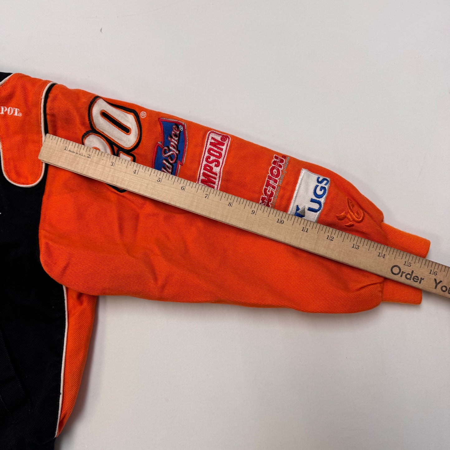 Kids Chase Authentics NASCAR   Home Depot Snap Jacket M 5Y 6Y