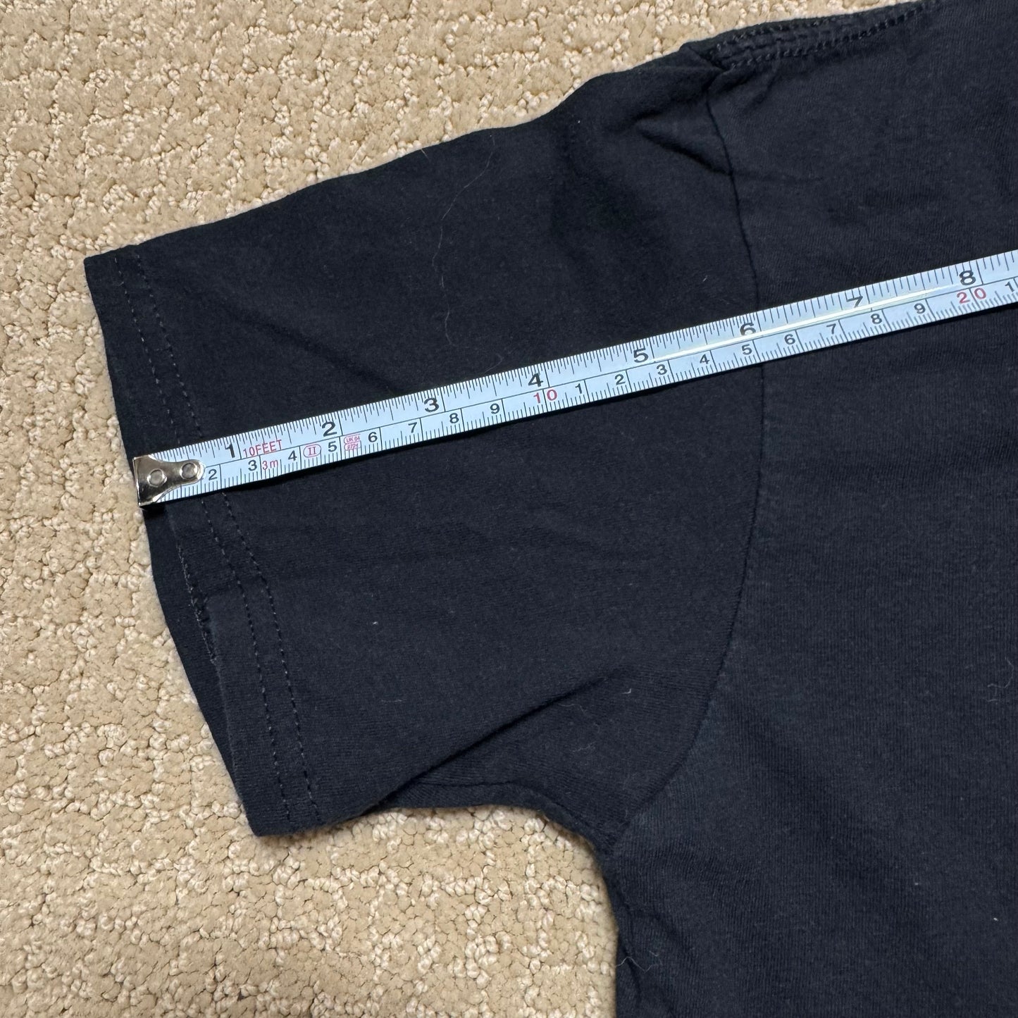 2000s Kids Vintage Grinch Character Print on Black Short Sleeve T-Shirt M 9Y 10Y Baby Tee